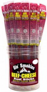 A tub of ole smokies flavored cigars