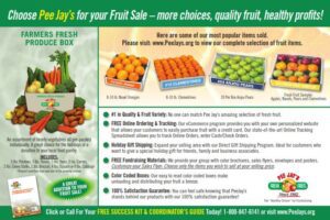 A fruit sale advertisement for the produce section of a store.